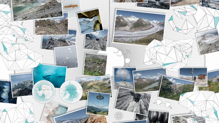 Photos et illustrations  de glaciers par Laurence Piaget-Dubuis