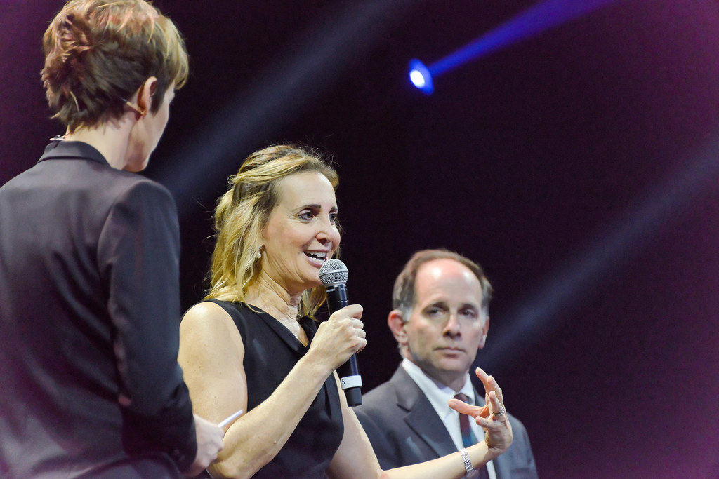 Bonnie Berger lors de la Magistrale 2015 © Christian Brun / EPFL, 2015