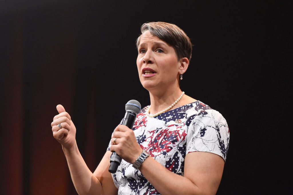 Suzan Levine lors de la Magistrale 2017 © Christian Brun / EPFL, 2018