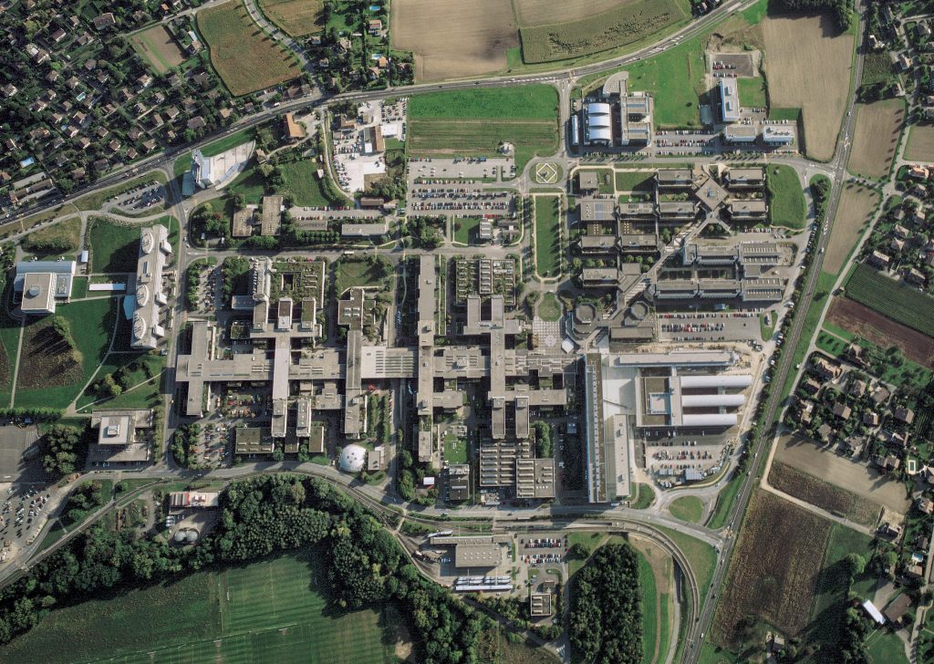 Vue aérienne du campus en 2002 © Alain Herzog / EPFL, 2002