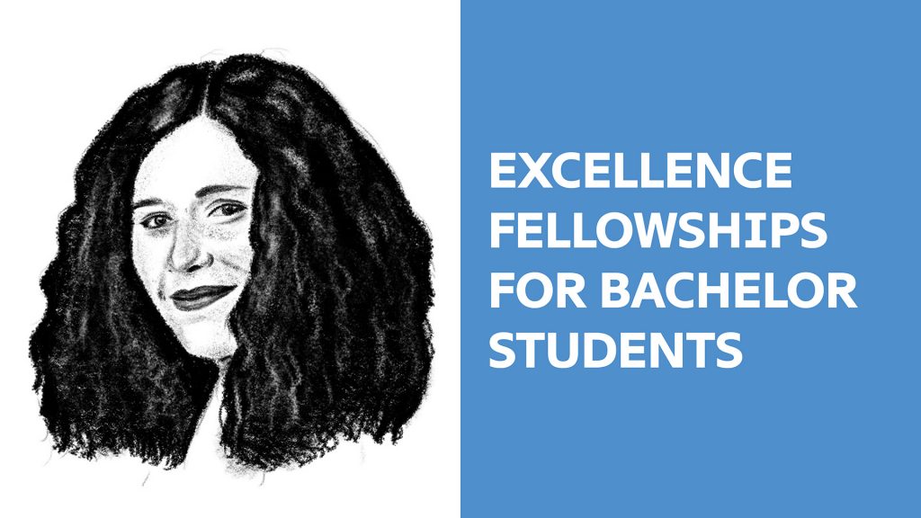 Charcoal portrait to illustrate Excellence Fellowships for Bachelor Students