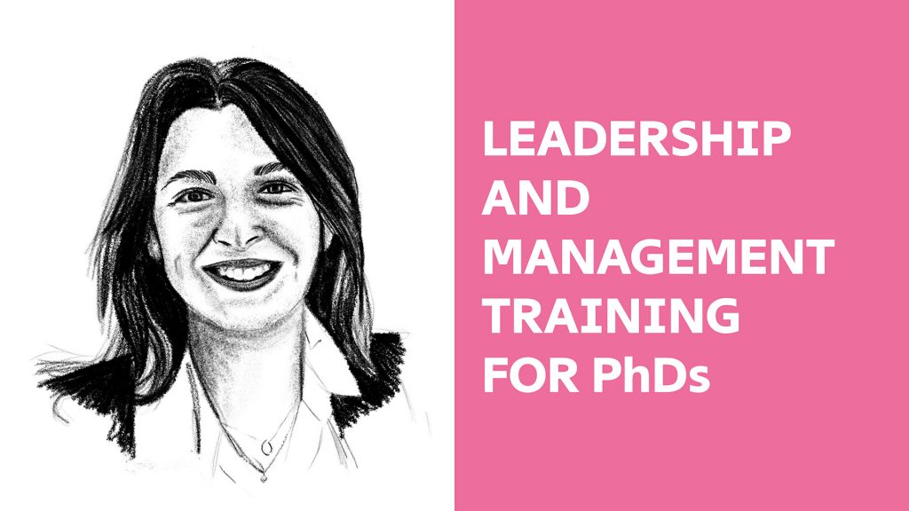 Charcoal portrait to illustrate Leadership and Management Training for PhDs