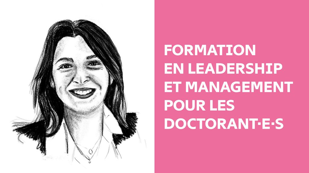 Portrait au fusain pour illustrer la Formation en Leadership et Management pour les Doctorant·e·s