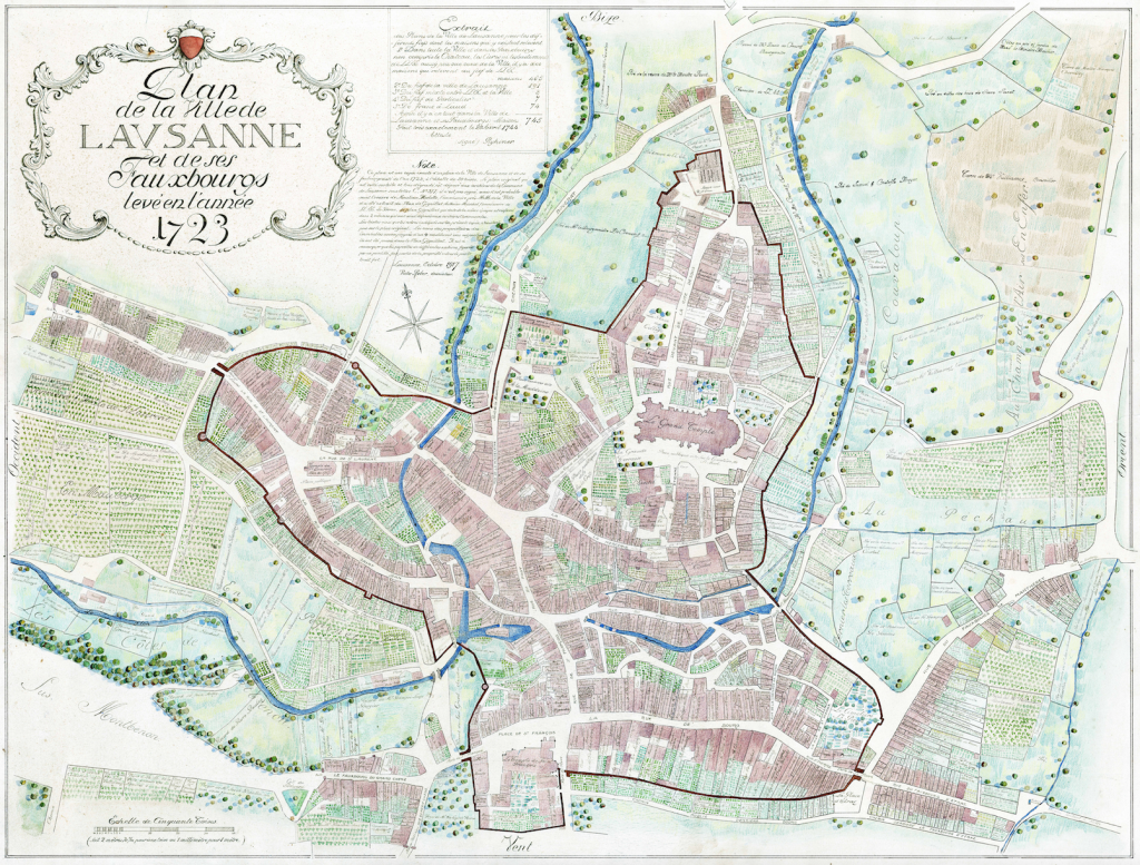 P. Rigaud, Ville de Lausanne, 1723 © Archives de la Ville de Lausanne