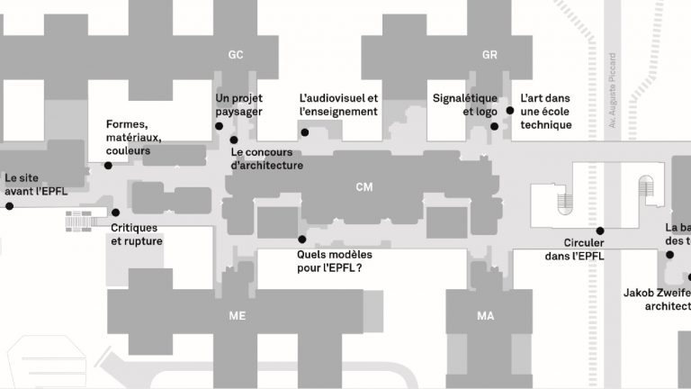 Exposition Les premiers batiments de l'EPFL