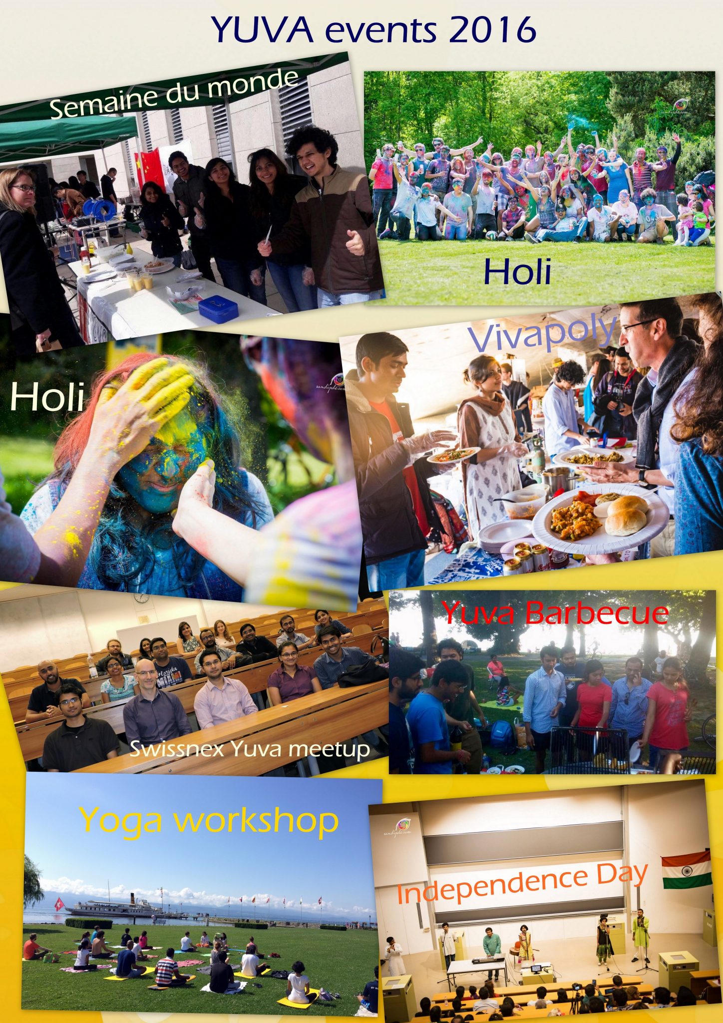 YUVA Cultural Events Collage