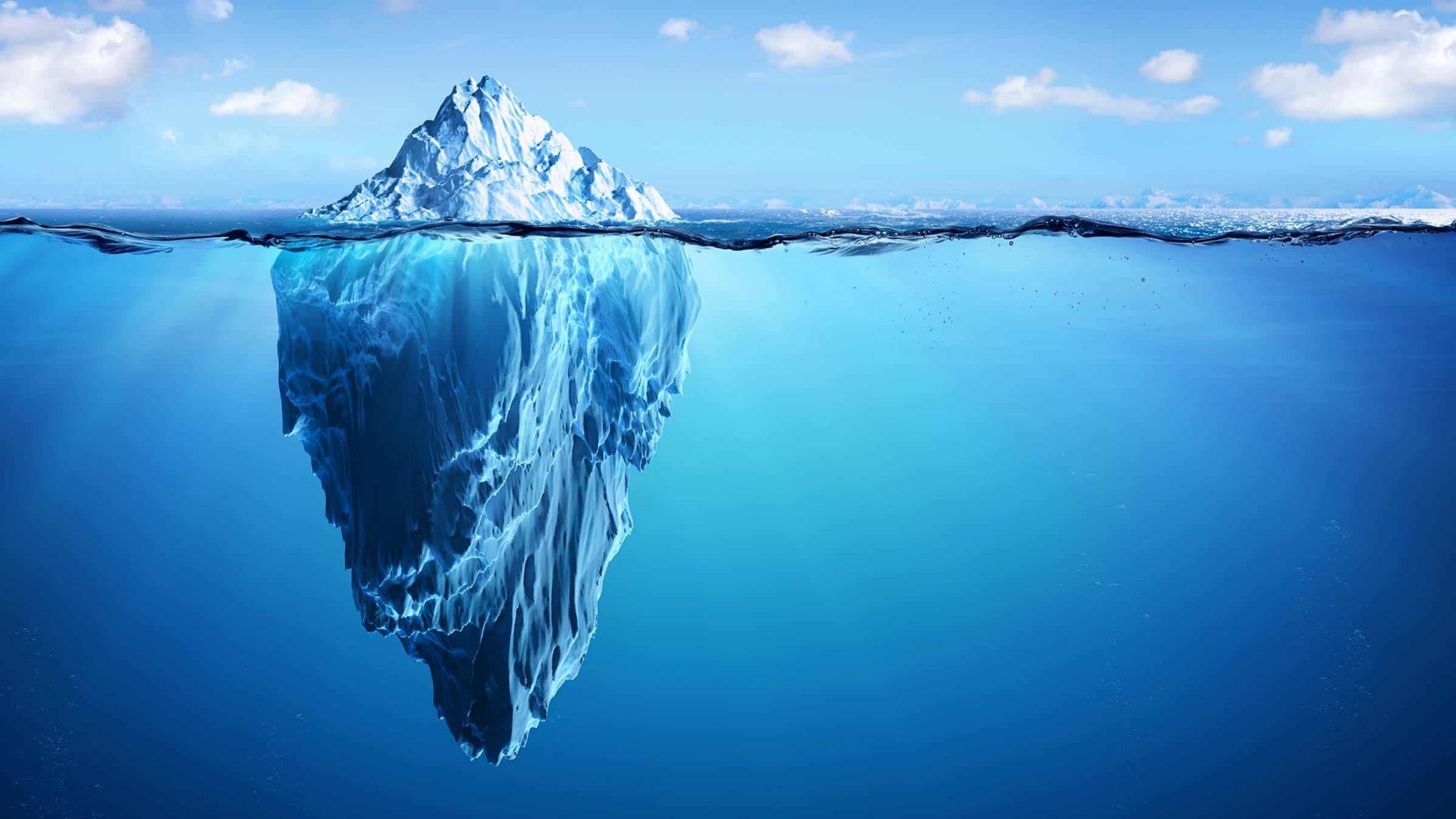 Image de synthèse d'un iceberg © shutterstock