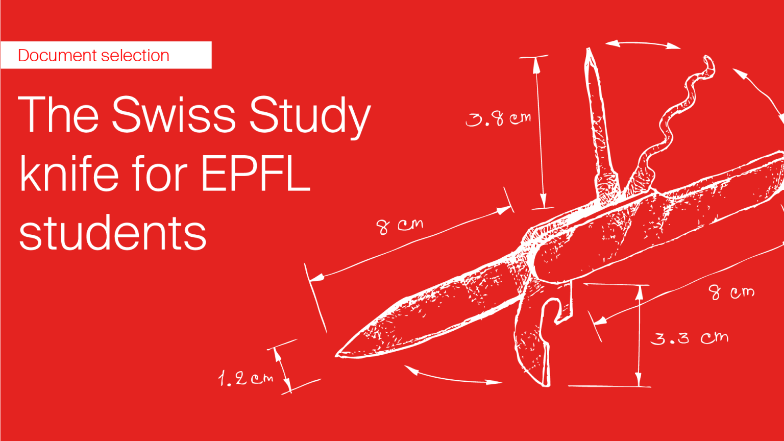 The Swiss Study knife for EPFL students