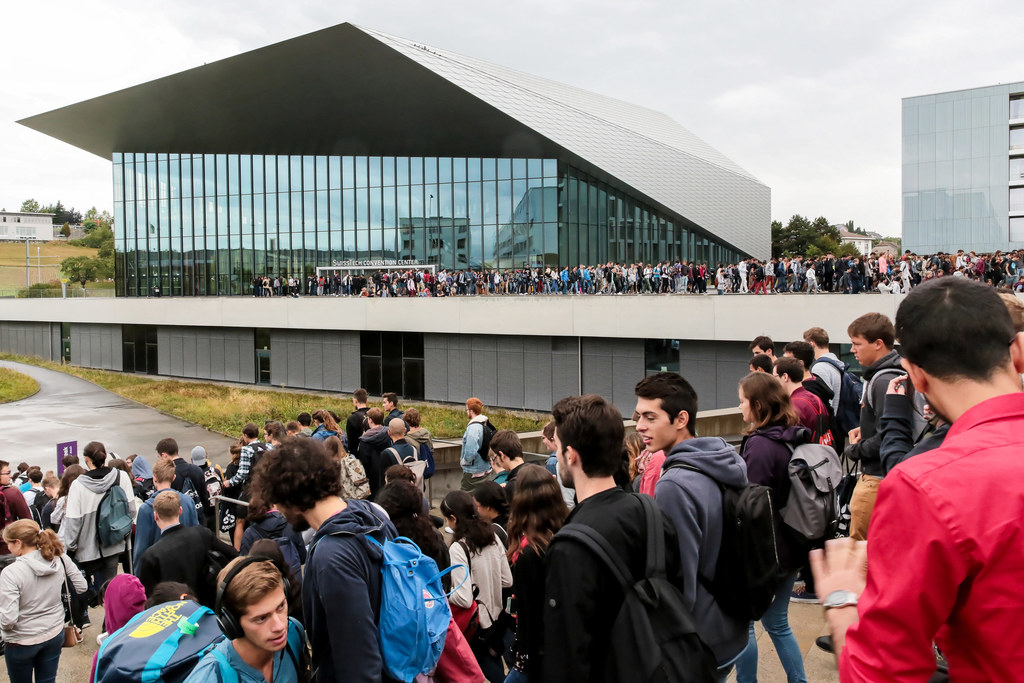 Etudiants EPFL en journée d'accueil