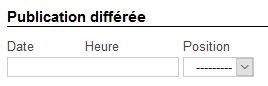 Publication différée