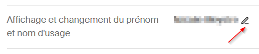 Changer son nom usuel ou ne pas afficher tous ses noms et prénoms sur people