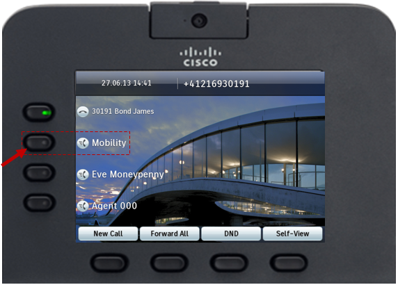 IP Phone button Mobility