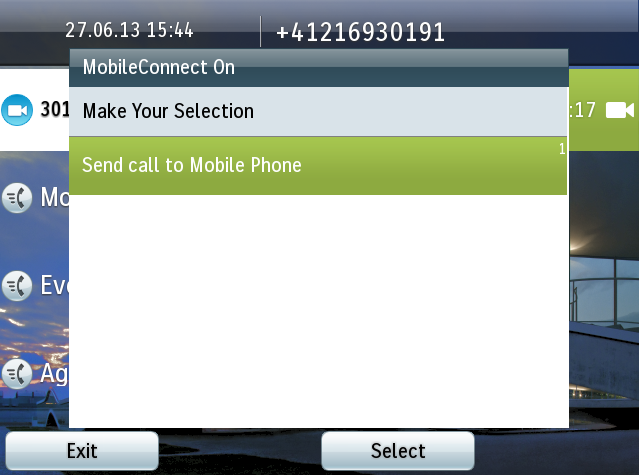 Send call to Mobile Phone