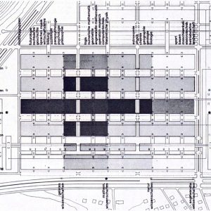 Plan organisationnel du projet bâlois en forme de grille.