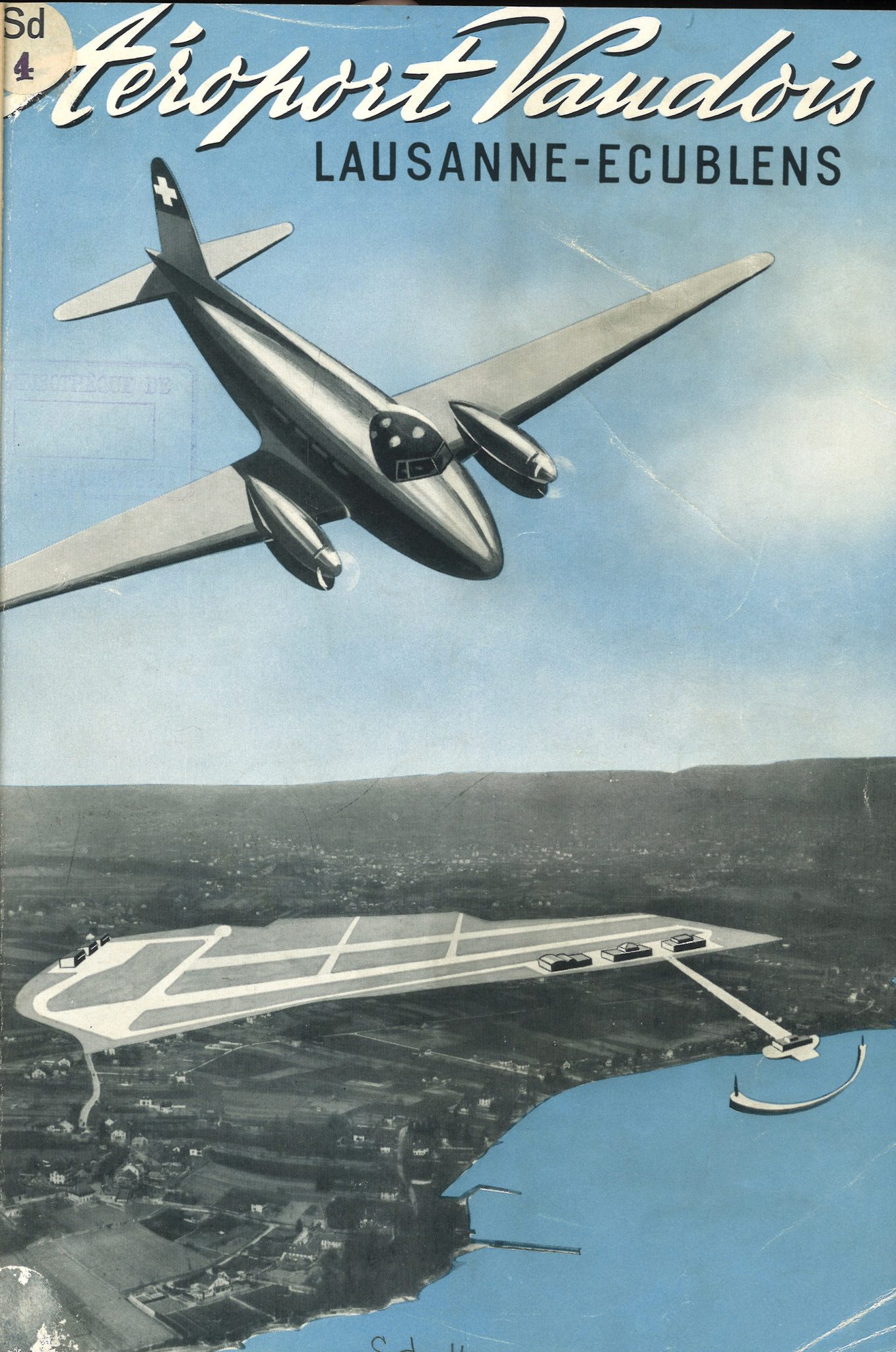 Auteur anonyme, Première de couverture du livre Aéroport vaudois, 1945