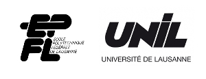 Comparaison des logos de l’EPFL (1980) et de l’UNIL (1981).
