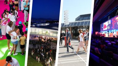 Collage représentant la diversité des événements à l'EPFL