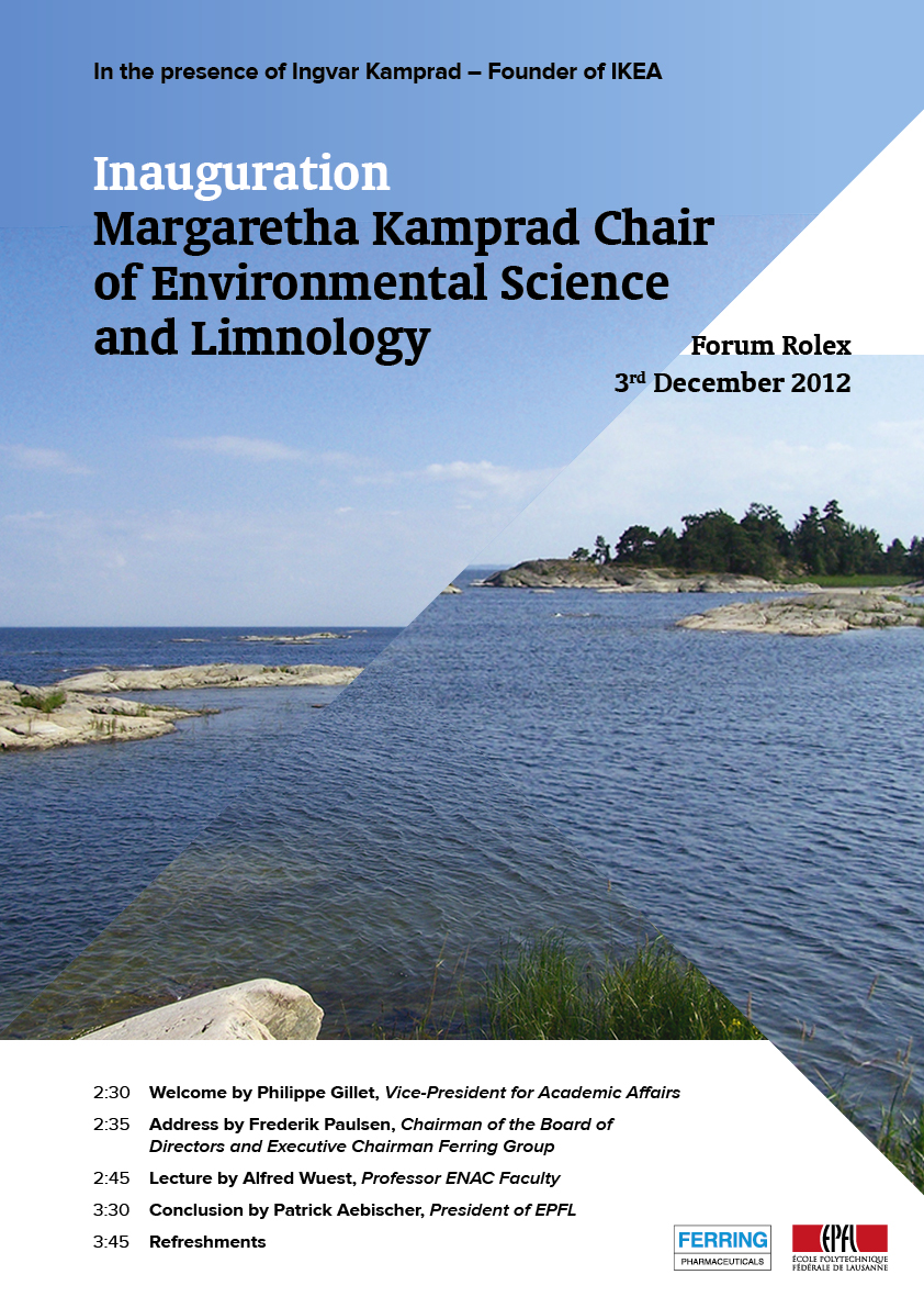 Inaguration Chair Limnology