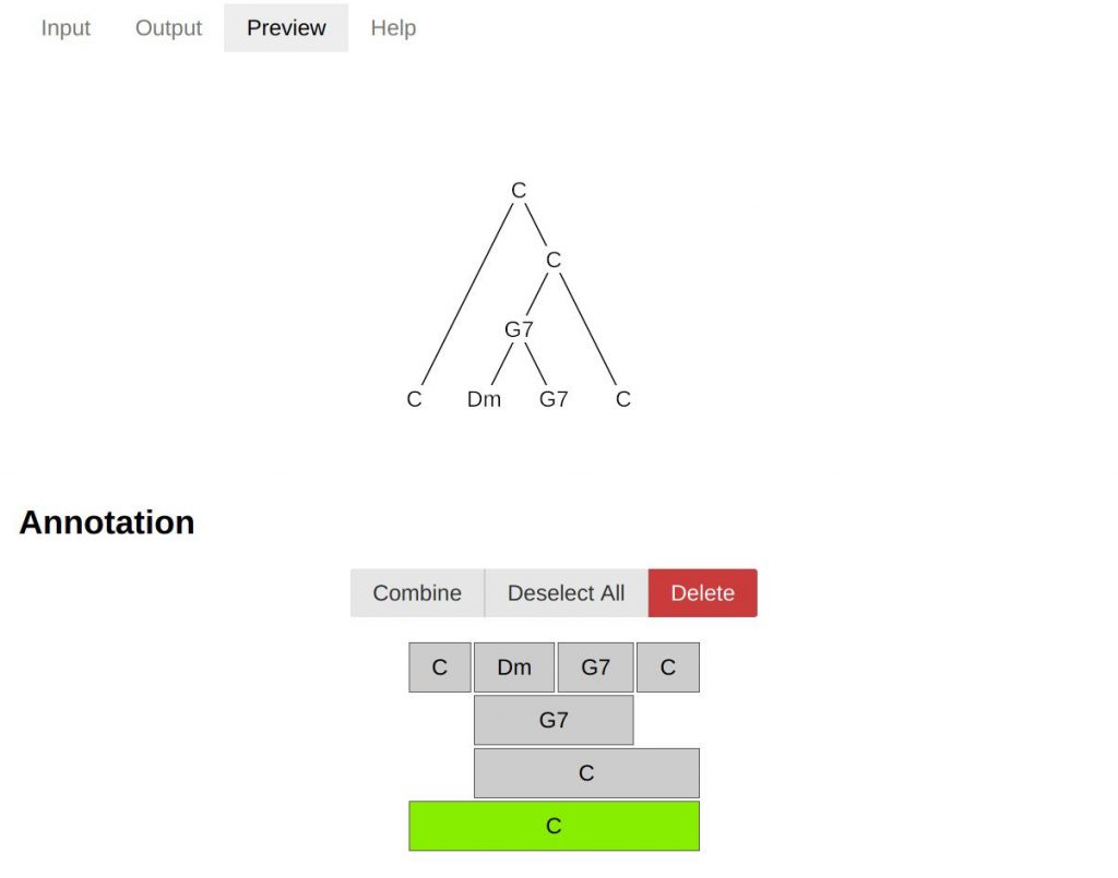 A screenshot of the tree annotation tool