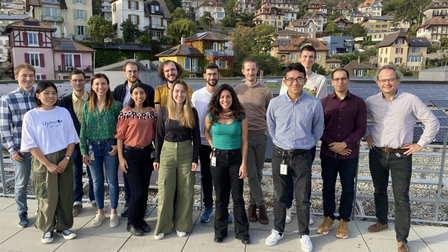 The team in early October 2023. From left to right: Antoine Duret, Miyuka Kono, Manuel Deckart, Telma Narciso, Dr Antoine Delgoffe, Camar Cheayto, Dr Olivier Bernard, Dr Vasiliki Stergiopoulou, Dr Daniel Tálan Echarri, Chrysoula Stathaki, Ernesto Gribaudo, Dr Seonwoo Lee, Martin Lentz, Samuel Benketaf, and Prof. Yves Bellouard.