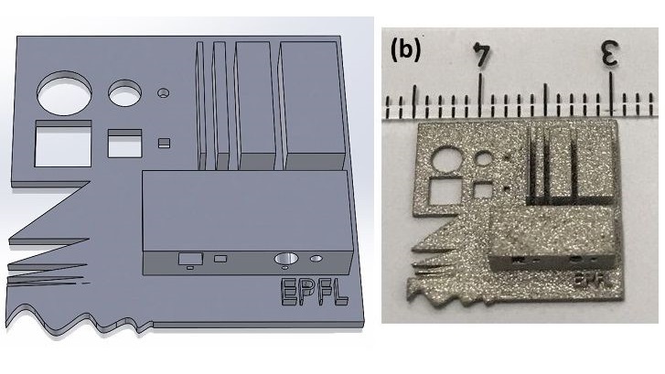 CAD model and actual part