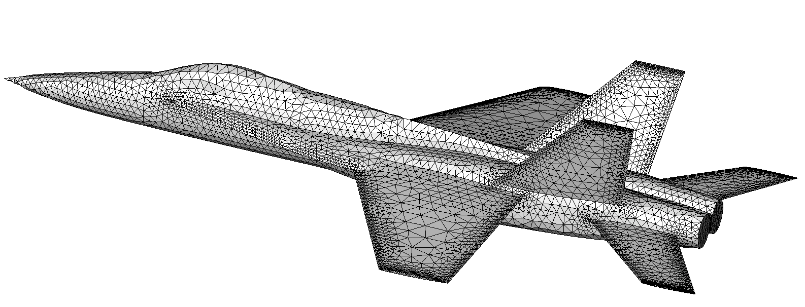 Finite element model of a jet