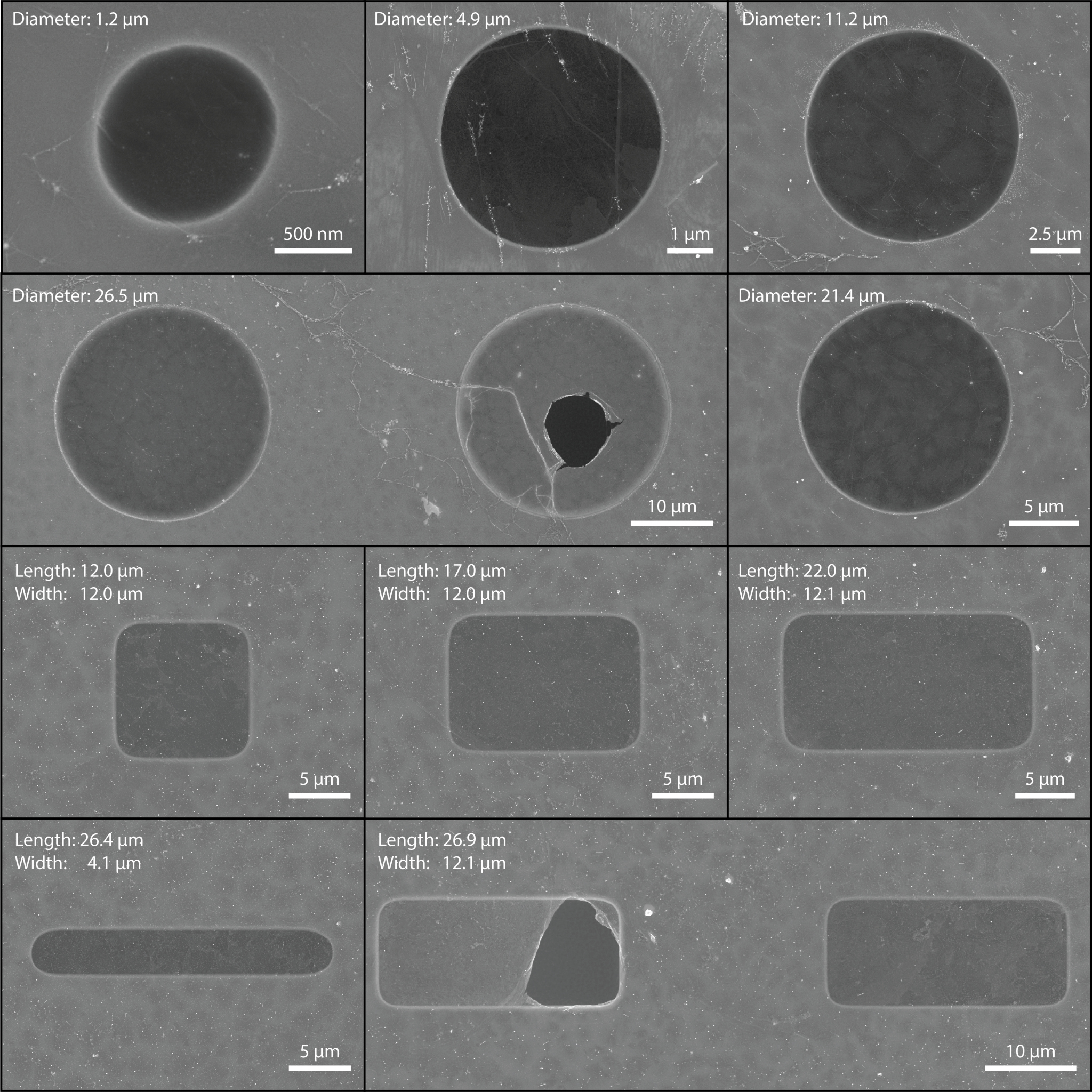 Fabrication graphene resonators