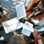 Fête fédérale de musique 2011, Saint-Gall : concert dans la rue © swiss-image.ch/Andy Mettler