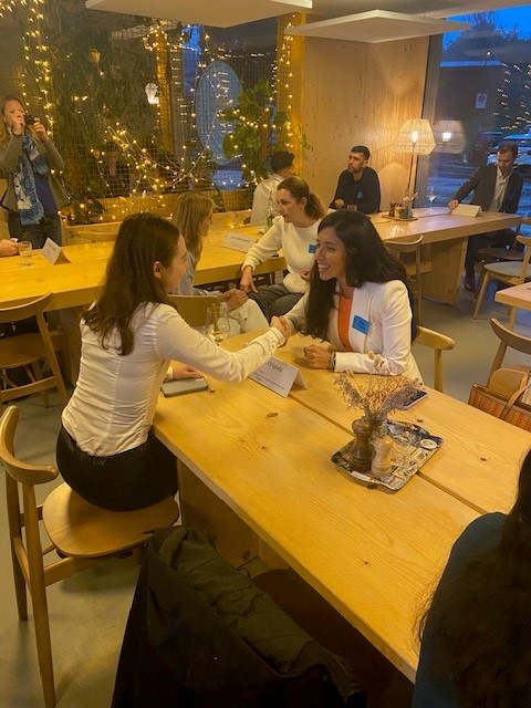 MTE Students and mentors participating in the Mentoring Program kickoff event 2024. SpeedDating