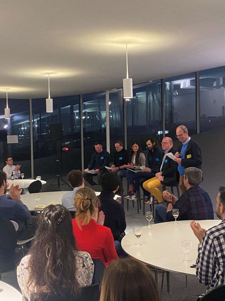 Panel discussion during the Mentoring Program networking event with students and mentors 2025