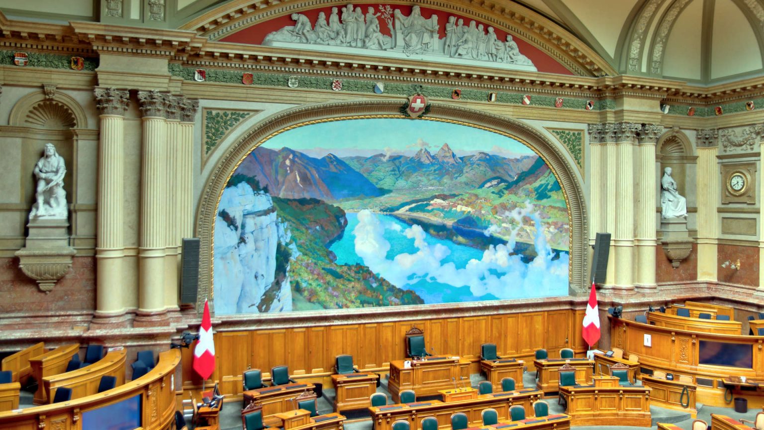 Chamber of the Swiss National Council Author: Superikonoskop Source: Wikipemedia Commons License: CC BY-SA 4.0