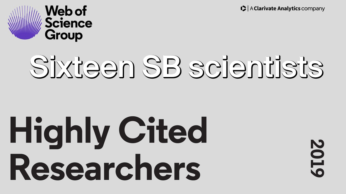 Sixteen SB scientists in the 2019 Highly Cited list