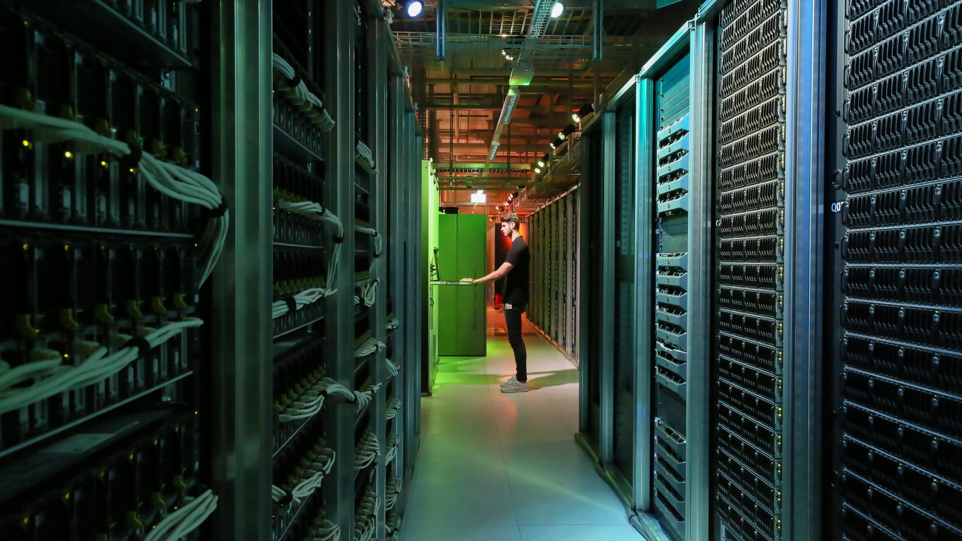 Salle des machines data center EPFL