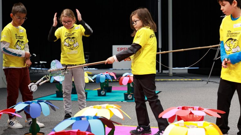 Des enfants lors du Championnat des sciences de l'EPFL @ DR / EPFL 2023