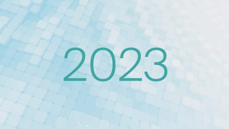 Chiffre "2023", pour illustrer le rapport annuel 2023
